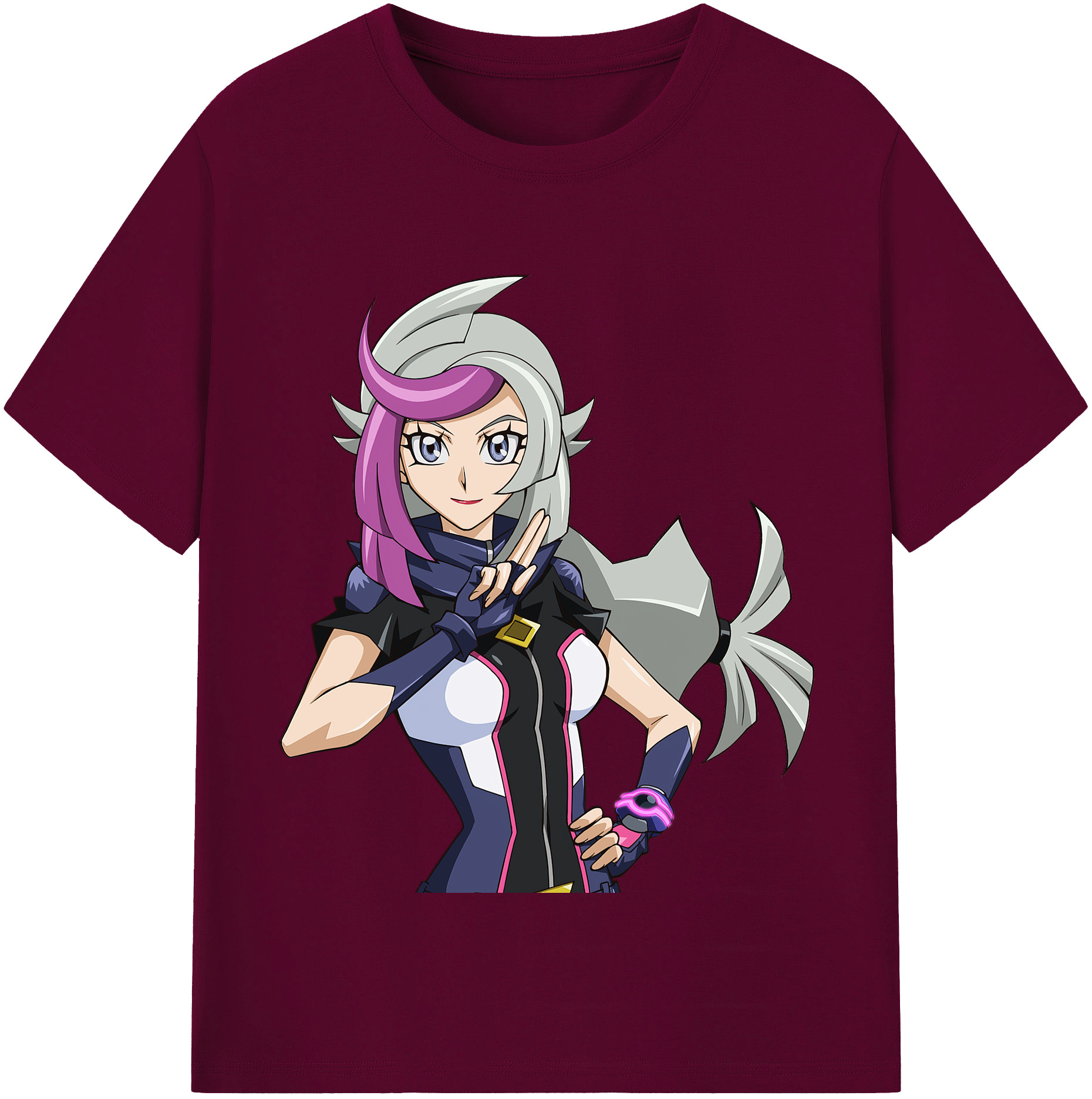 （画像用） 遊☆戯☆王 Yu-Gi-Oh! レディースカジュアルプリントTシャツ（綿100％）